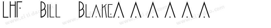 LHF Bill Blake字体转换
